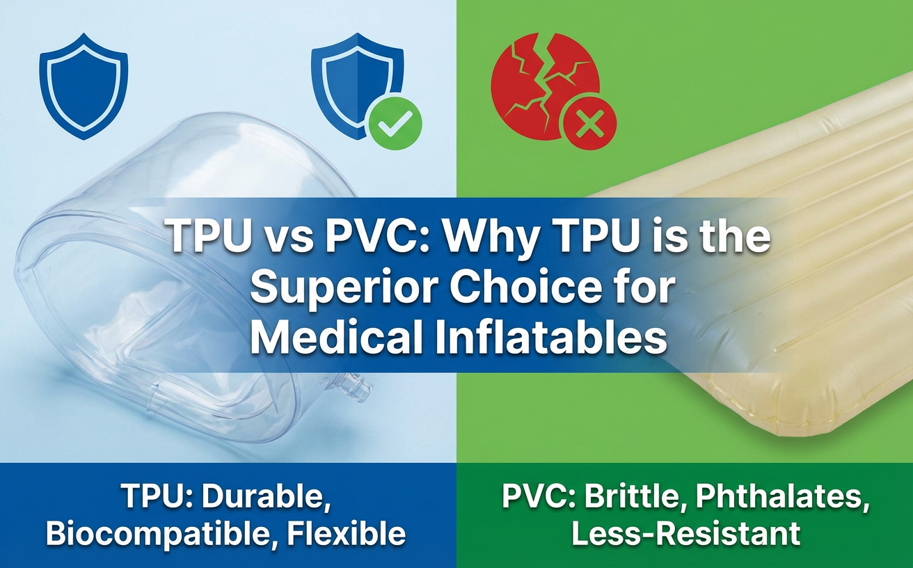 TPU vs. PVC: Warum TPU die beste Wahl für medizinische aufblasbare Produkte ist