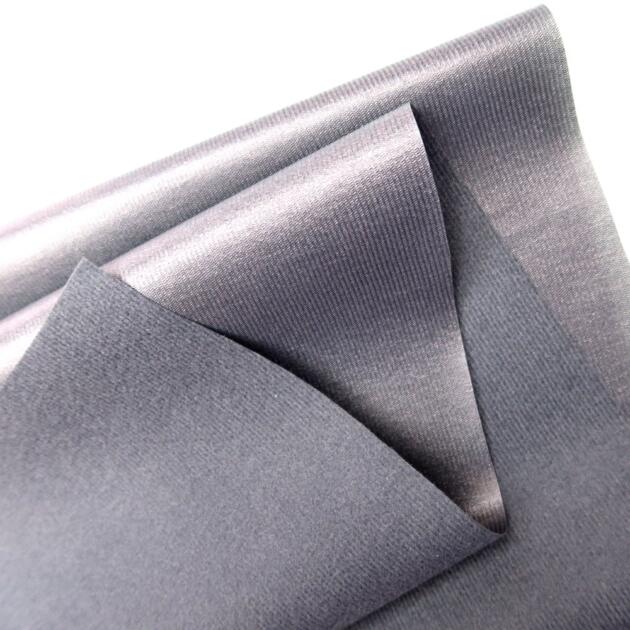 Grey TPU Coated Nylon Loop Fabric